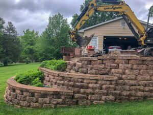 Retaining Wall and Drain Repair - Greener Designs Landscaping--Lawn-&--Construction