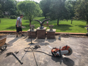 Retaining Wall and Drain Repair - Greener Designs Landscaping--Lawn-&--Construction
