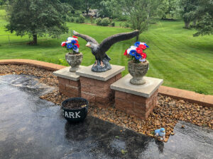 Retaining Wall and Drain Repair - Greener Designs Landscaping--Lawn-&--Construction