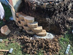 Landscaping Retaining Wall Rebuild - Greener Designs Landscaping