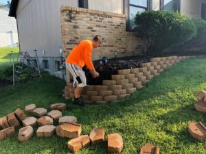 Landscaping Retaining Wall Rebuild - Greener Designs Landscaping