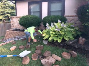 Landscaping Retaining Wall Rebuild - Greener Designs Landscaping