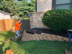 Landscaping Retaining Wall Rebuild - Greener Designs Landscaping