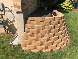 Landscaping Retaining Wall Rebuild - Greener Designs Landscaping