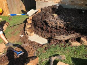 Landscaping Retaining Wall Rebuild - Greener Designs Landscaping