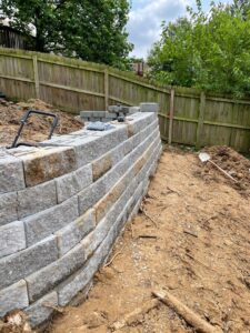 Greener Designs Landscaping St. Louis and St. Charles Retaining Wall for Pool Rebuild