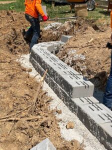 Greener Designs Landscaping St. Louis and St. Charles Retaining Wall for Pool Rebuild